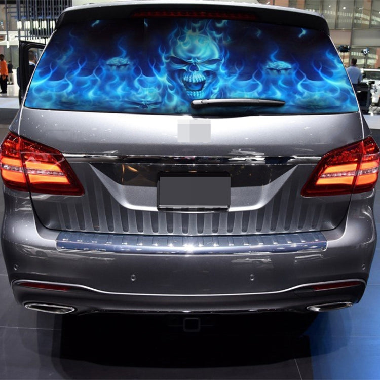 D-738 Burning Skull Car Rear Window Sticker Color Graphic Sticker, 135x36cm - Decorative Sticker by PMC TechLife | Online Shopping South Africa | PMC TechLife | Buy Now Pay Later Mobicred