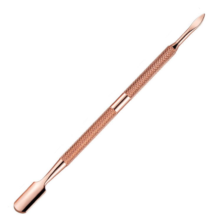 3 PCS Stainless Steel Rose Gold Double-Headed Steel Push Dead Skin Scissors Nail Set,Style: 05  Small Head - Nail Art Equipment by PMC Jewellery | Online Shopping South Africa | PMC Jewellery | Buy Now Pay Later Mobicred