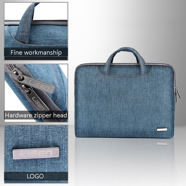 LiSEN LS-116 Simple Laptop Bag Business Laptop Liner Bag, Size: 11.6 inch(Snowflake Nylon Dark Blue) - Other by LiSEN | Online Shopping South Africa | PMC Jewellery | Buy Now Pay Later Mobicred