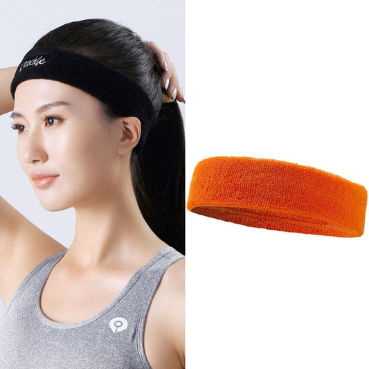 Enochle Sports Sweat-Absorbent Headband Combed Cotton Knitted Sweatband(Orange) - Sweatband by PMC Jewellery | Online Shopping South Africa | PMC Jewellery | Buy Now Pay Later Mobicred