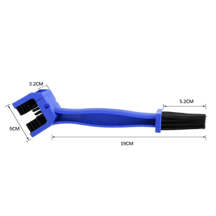 1 Set BG-7168 Bicycle And Motorcycle Cleaning Brush Three-Sided Chain Brush, Colour: Red + Small Brush - Others by PMc TechLife | Online Shopping South Africa | PMc TechLife | Buy Now Pay Later Mobicred