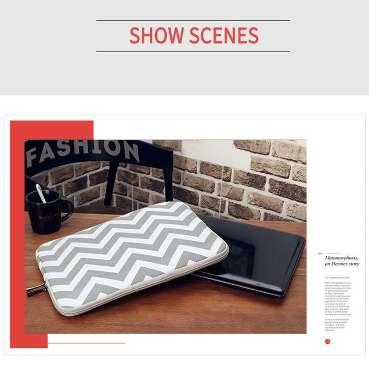 LiSEN LS-525 Wavy Pattern Notebook Liner Bag, Size: 12 inches(Gray) - free shipping - PMC Jewellery - Order now!