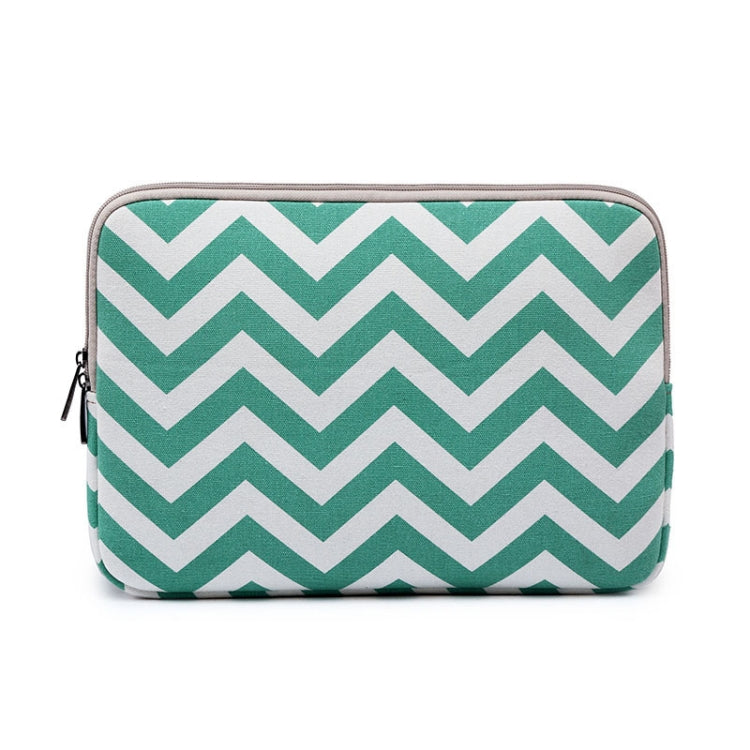 LiSEN LS-525 Wavy Pattern Notebook Liner Bag, Size: 14 inches(Light Green) - free shipping - PMC Jewellery - Order now!