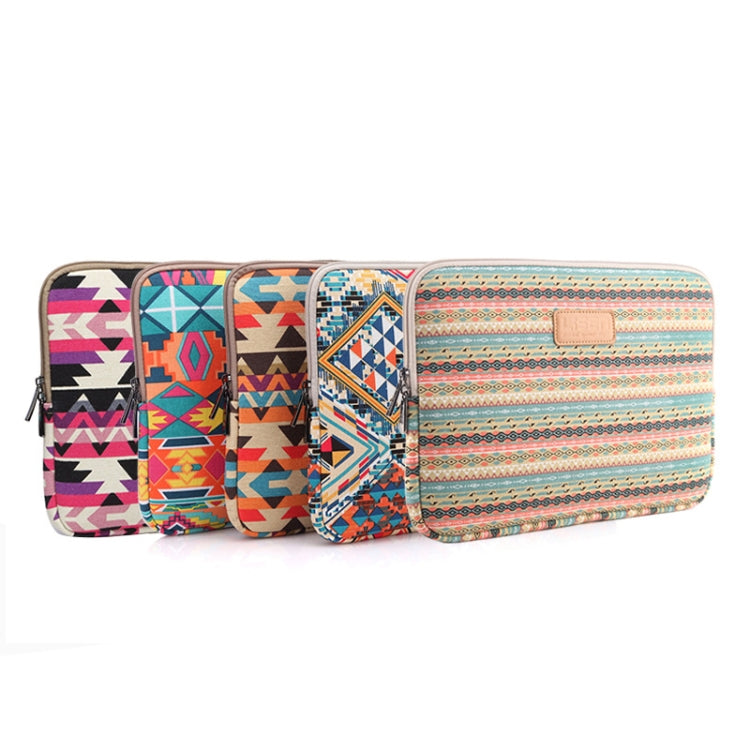 LiSEN LS-518 Lingge Pattern Laptop Computer Liner Bags, Size: 14 inch(Orange Pattern Geometry) - free shipping - PMC Jewellery - Order now!