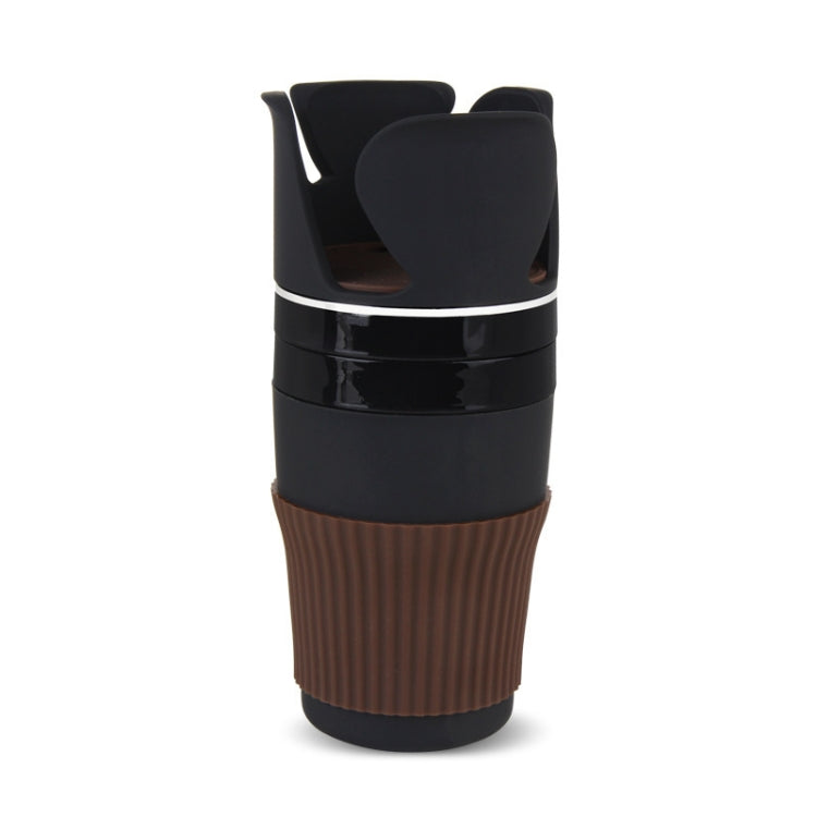 SUITU R151-4 Car Air Outlet Storage Water Cup Holder Mobile Phone Navigation Multi-function Storage Box(Black Silver Side) - Car Drink Holders by SUITU | Online Shopping South Africa | PMc TechLife | Buy Now Pay Later Mobicred