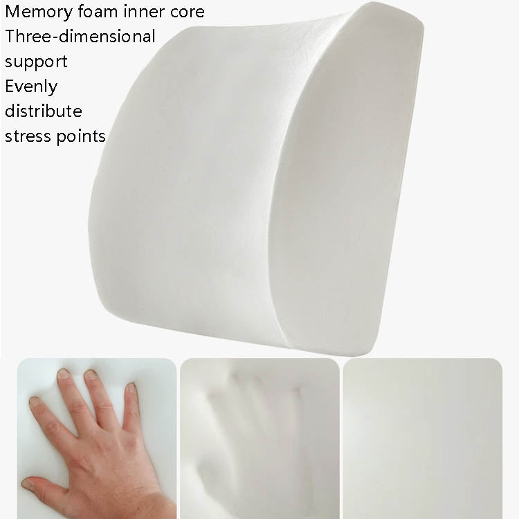 Office Waist Cushion Car Pillow With Pillow Core, Style: Memory Foam(Suede Royal Blue) - Cushions & Pillows by PMC TechLife | Online Shopping South Africa | PMC TechLife | Buy Now Pay Later Mobicred