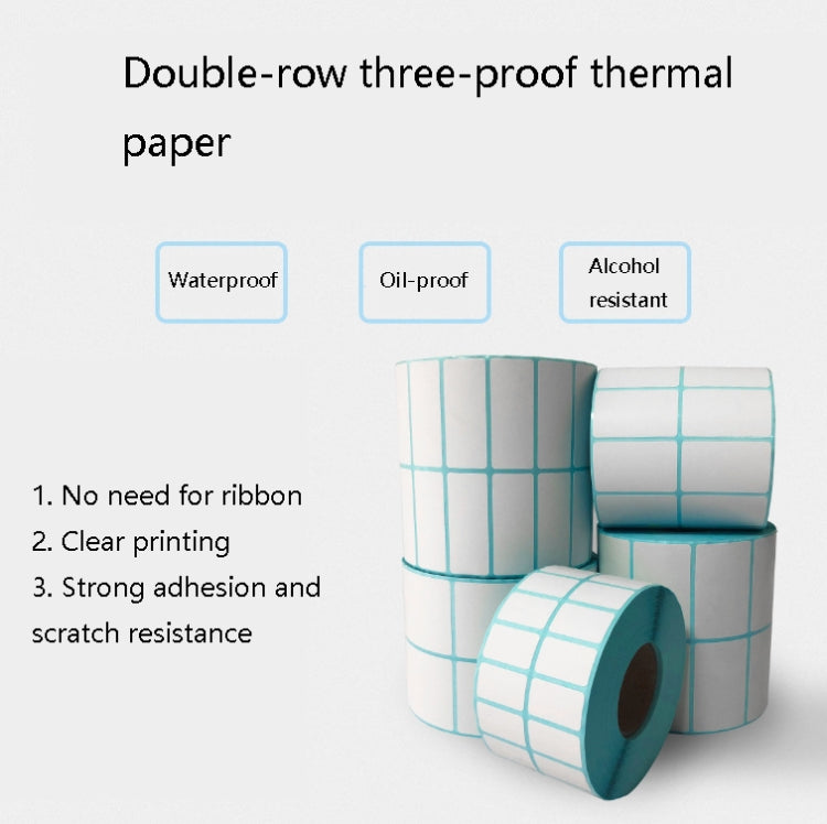 Sc5030 Double-Row Three-Proof Thermal Paper Waterproof Barcode Sticker, Size: 50 x 30  mm (5000 Pieces) - Printer Accessories by PMC TechLife | Online Shopping South Africa | PMC TechLife | Buy Now Pay Later Mobicred