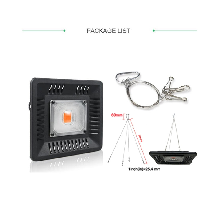 50W Ultra-Thin LED Plant Light, Full Spectrum COB Growth Light, Vegetable, Fruit & Flower Greenhouse Fill Light With Plug, Specification:EU Plug - LED Grow Lights by PMc TechLife | Online Shopping South Africa | PMc TechLife | Buy Now Pay Later Mobicred