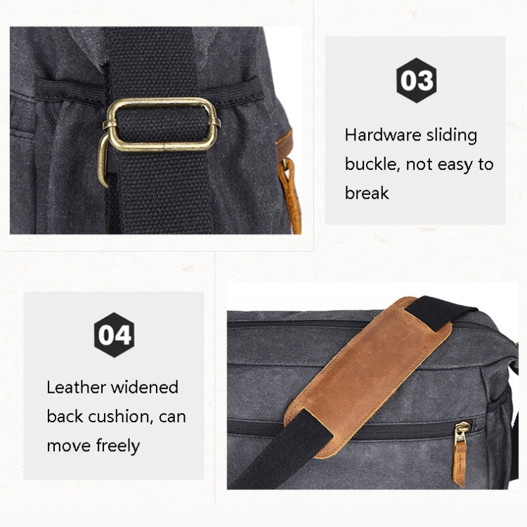 3037 SLR Camera Bag Shoulder Waterproof Messenger Camera Bag(Green) - Strap Satchel by PMC TechLife | Online Shopping South Africa | PMC TechLife | Buy Now Pay Later Mobicred