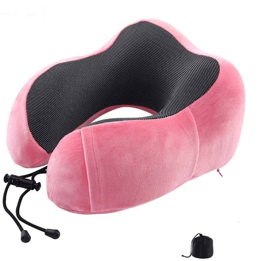 Magnetic Memory Foam U-shaped Pillow Suitable for Travel Solid Pillows(Pink) - Cushions & Pillows by PMC Jewellery | Online Shopping South Africa | PMC Jewellery | Buy Now Pay Later Mobicred