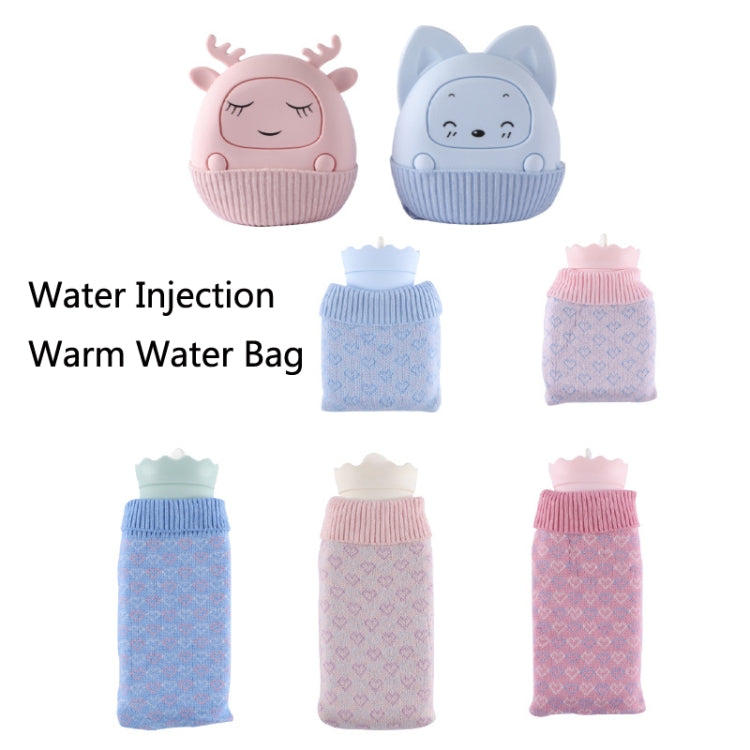 Winter Silicone Hand Warmer Cartoon Cute Water Injection Warm Water Bag, Colour: Light Blue Square - Hot Water Bags by PMC Jewellery | Online Shopping South Africa | PMC Jewellery | Buy Now Pay Later Mobicred