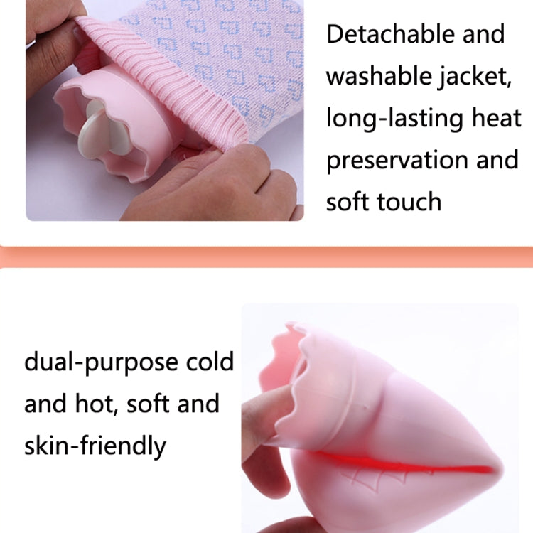 Winter Silicone Hand Warmer Cartoon Cute Water Injection Warm Water Bag, Colour: Pink Square - Hot Water Bags by PMC Jewellery | Online Shopping South Africa | PMC Jewellery | Buy Now Pay Later Mobicred