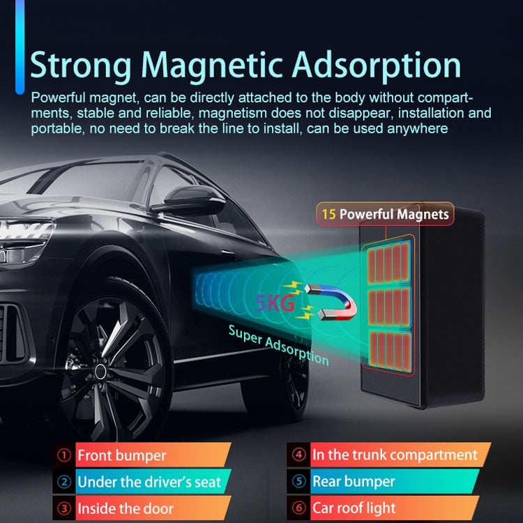 CJ280 GPS Locator Wireless Strong Magnetic Positioning Tracker, Specification: 2G 12000mAh - Car Tracker by PMC TechLife | Online Shopping South Africa | PMC TechLife | Buy Now Pay Later Mobicred