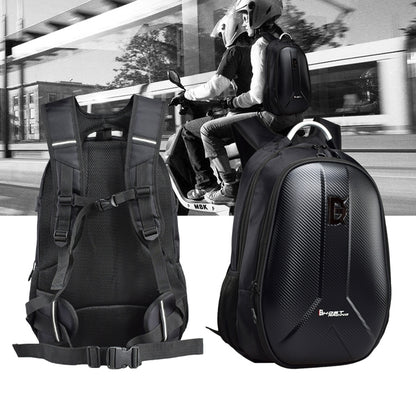 GHOST RACING GR-BB02 Men Motorcycle Riding Backpack Helmet Hard Shell Backpack Locomotive Travel Computer Bag(Black) - Bags & Luggages by GHOST RACING | Online Shopping South Africa | PMC Jewellery | Buy Now Pay Later Mobicred