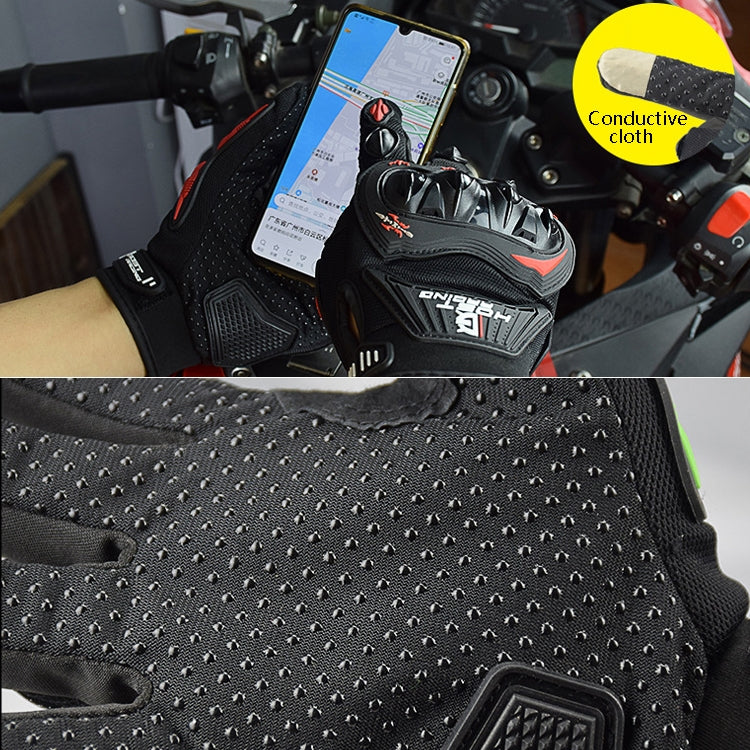 GHOST RACING GR-ST04 Motorcycle Gloves Anti-Fall Full Finger Riding Touch Gloves, Size: L(Gray) - Locomotive Gloves by GHOST RACING | Online Shopping South Africa | PMC TechLife | Buy Now Pay Later Mobicred