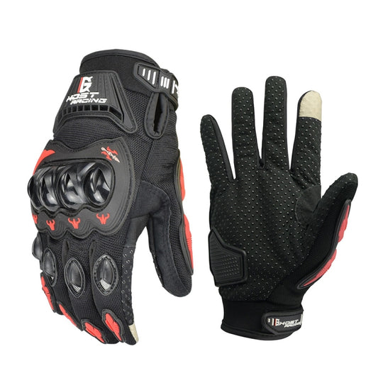 GHOST RACING GR-ST04 Motorcycle Gloves Anti-Fall Full Finger Riding Touch Gloves, Size: XXL(Red) - Locomotive Gloves by GHOST RACING | Online Shopping South Africa | PMC Jewellery | Buy Now Pay Later Mobicred