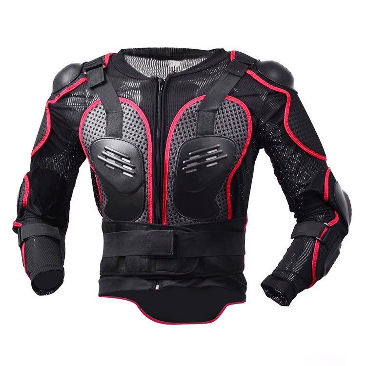 GHOST RACING F060 Motorcycle Armor Suit Riding Protective Gear Chest Protector Elbow Pad Fall Protection Suit, Size: M(Red) - Protective Gear by GHOST RACING | Online Shopping South Africa | PMC TechLife | Buy Now Pay Later Mobicred