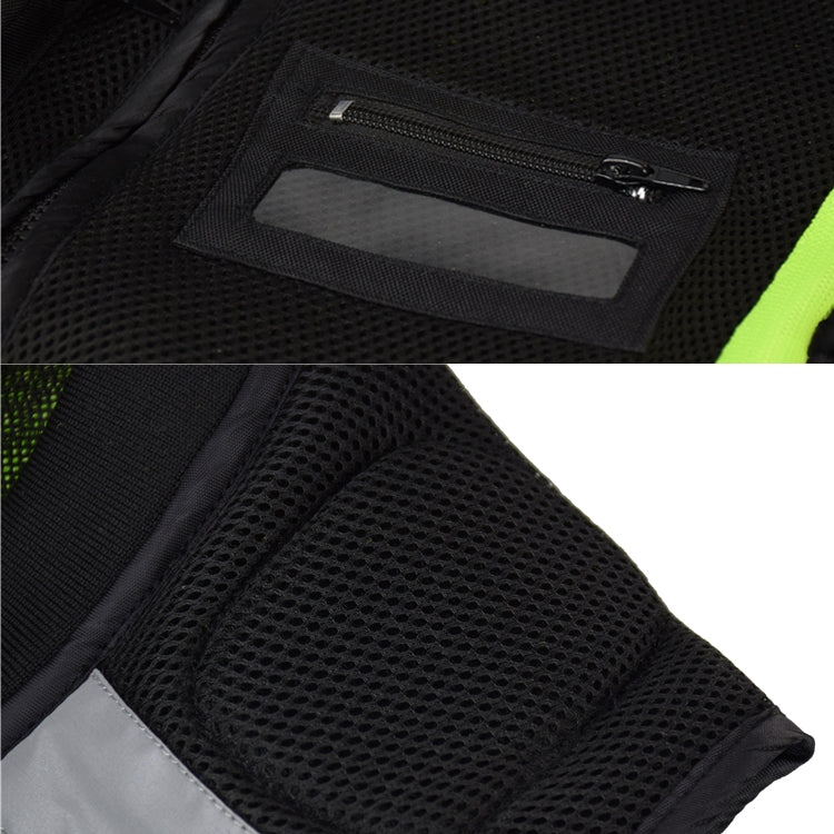 GHOST RACING GR-Y06 Motorcycle Riding Vest Safety Reflective Vest, Size: L(Fluorescent Green) - Protective Gear by GHOST RACING | Online Shopping South Africa | PMC TechLife | Buy Now Pay Later Mobicred