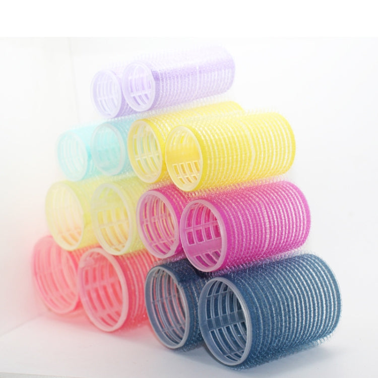 12 PCS/Set Self-Adhesive Curling Iron Hair Core Fluffy Hairdressing Tool���Random Colour Delivery, Specification: 63x32mm - free shipping - PMC TechLife - Order now!
