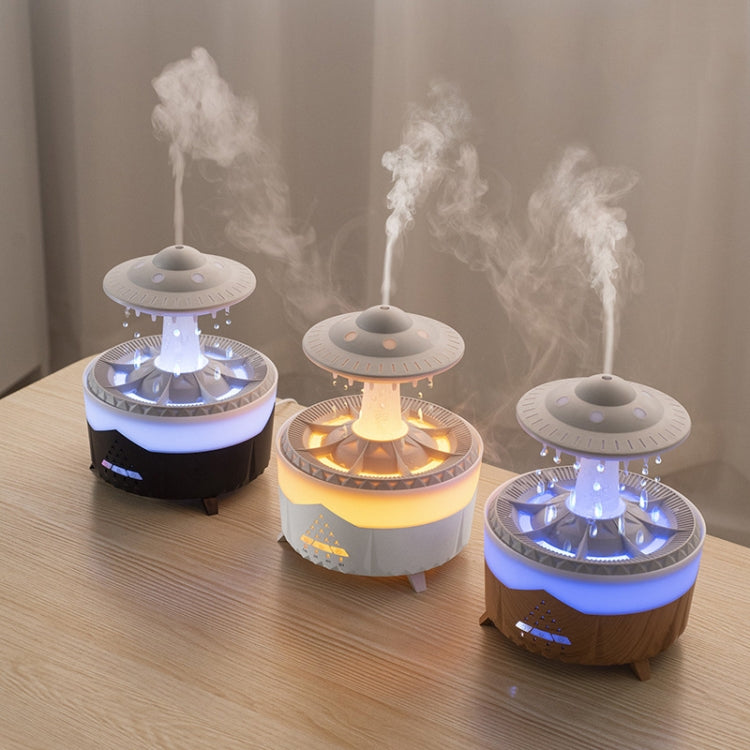 UFO Water Drop Aromatherapy Humidifier Desktop Remote Control Diffuser, Plug: US Plug(White) - free shipping - PMC TechLife - Order now!