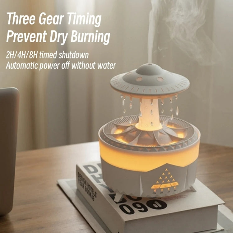 UFO Water Drop Aromatherapy Humidifier Desktop Remote Control Diffuser, Plug: UK Plug(Black) - free shipping - PMC TechLife - Order now!