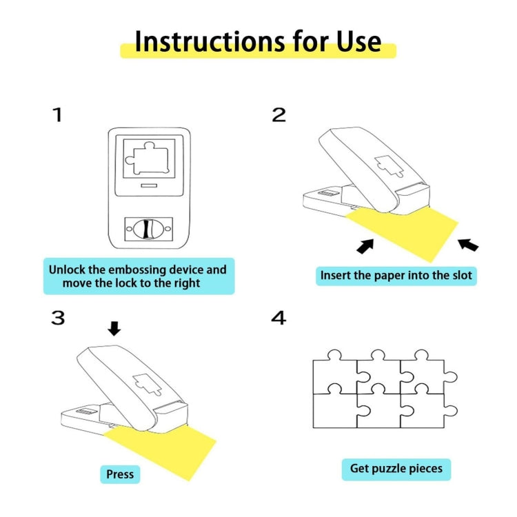 Children Puzzle Making Machine Diy Jigsaw Embossing Device(Random Color Delivery) - DIY Developmental Toys by PMC Jewellery | Online Shopping South Africa | PMC Jewellery | Buy Now Pay Later Mobicred