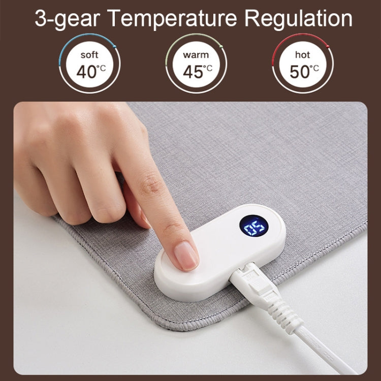 Intelligent Digital Display Timing Heating Mouse Pad Office Desktop Electric Heating Mat, CN Plug, Style:Black 80x33cm - Mouse Pads by PMC Jewellery | Online Shopping South Africa | PMC Jewellery | Buy Now Pay Later Mobicred
