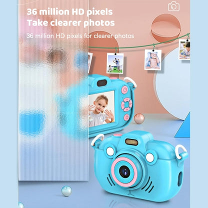 DC502 2.4-Inch 16X Zoom 2.7K Video Recording Children Digital Camera, Color: Blue No Card(US Plug) - Children Cameras by PMC Jewellery | Online Shopping South Africa | PMC Jewellery | Buy Now Pay Later Mobicred