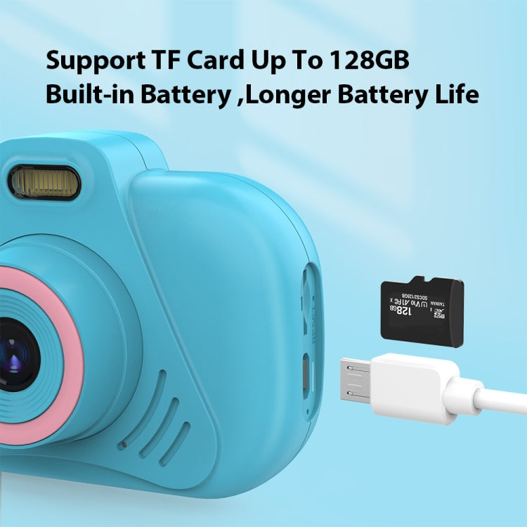 DC502 2.4-Inch 16X Zoom 2.7K Video Recording Children Digital Camera, Color: Blue No Card(US Plug) - Children Cameras by PMC Jewellery | Online Shopping South Africa | PMC Jewellery | Buy Now Pay Later Mobicred