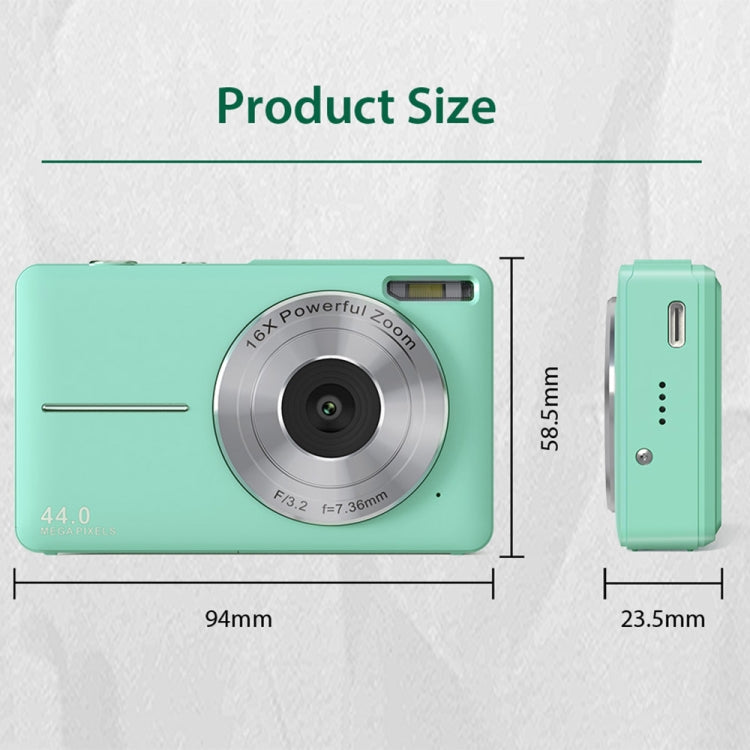 DC403L-AF 2.4-Inch 16X Zoom HD Digital Camera Mini Children Photography Camera EU Plug(Green) - Children Cameras by PMC TechLife | Online Shopping South Africa | PMC TechLife | Buy Now Pay Later Mobicred