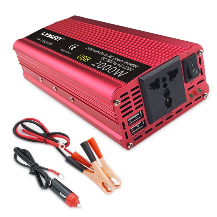 LVYUAN Car Inverter Dual USB Power Converter, Specification: 24V to 220V 1500W - Modified Square Wave by PMC Jewellery | Online Shopping South Africa | PMC Jewellery | Buy Now Pay Later Mobicred