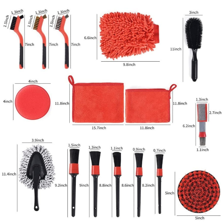 19 in 1  Car Wash Cleaning Brush Electric Drill Brush Head Cleaning Brush Tire Cleaning Brush - Car washing supplies by PMC Jewellery | Online Shopping South Africa | PMC Jewellery | Buy Now Pay Later Mobicred