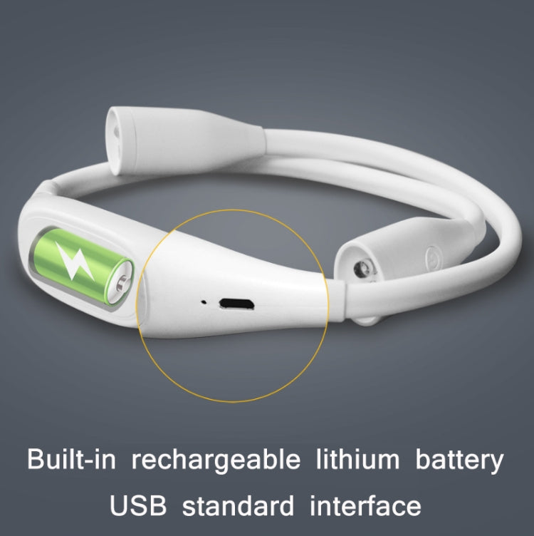 Student Eye Protection Reading LED Neck Hanging Light USB Rechargeable Outdoor Night Running Portable Light���Specification��� Stepless Dimming(White) - Desk Lamps by PMc TechLife | Online Shopping South Africa | PMc TechLife | Buy Now Pay Later Mobicred