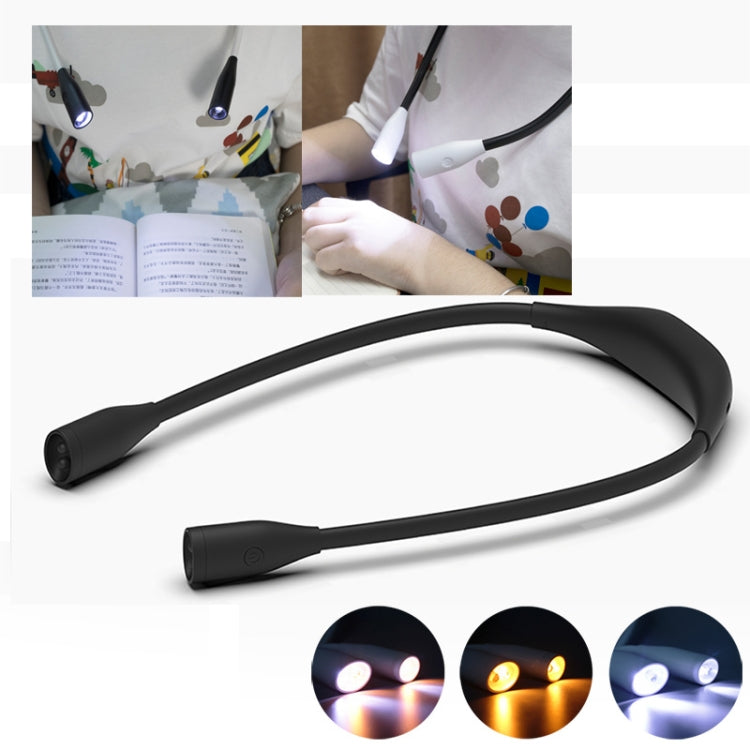 Student Eye Protection Reading LED Neck Hanging Light USB Rechargeable Outdoor Night Running Portable Light���Specification��� Stepless Dimming(White) - Desk Lamps by PMc TechLife | Online Shopping South Africa | PMc TechLife | Buy Now Pay Later Mobicred
