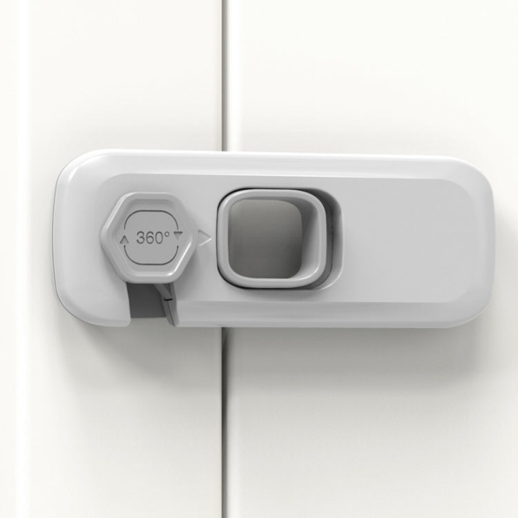Children Anti-pinch Hand-opening Door Safety Lock(Light Gray) - Safety Equipment by PMc TechLife | Online Shopping South Africa | PMc TechLife | Buy Now Pay Later Mobicred