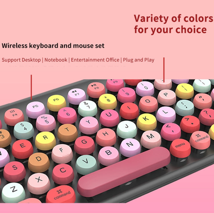 FV-W10  86-Keys 2.4G Wireless Keyboard and Mouse Set(Blue Mixed) - Wireless Keyboard by PMC Jewellery | Online Shopping South Africa | PMC Jewellery | Buy Now Pay Later Mobicred