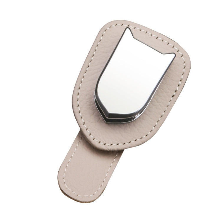 529 Car Sun Visor Glasses Clip Sunglasses Holder(Beige) - Sunglasses & Glasses Clips by PMC TechLife | Online Shopping South Africa | PMC TechLife | Buy Now Pay Later Mobicred