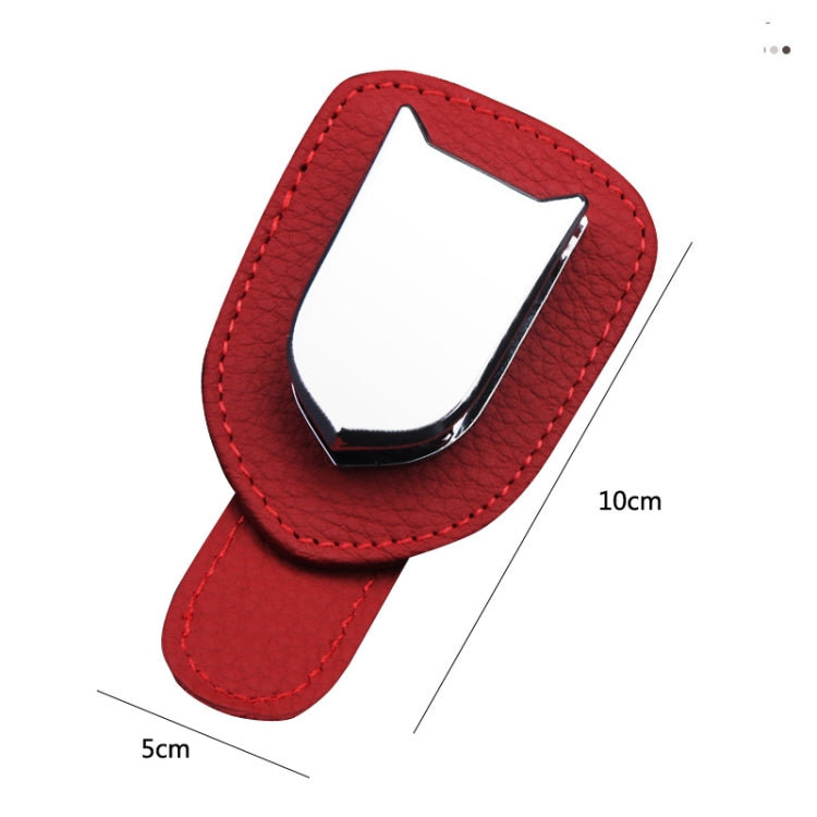 529 Car Sun Visor Glasses Clip Sunglasses Holder(Red) - Sunglasses & Glasses Clips by PMC TechLife | Online Shopping South Africa | PMC TechLife | Buy Now Pay Later Mobicred