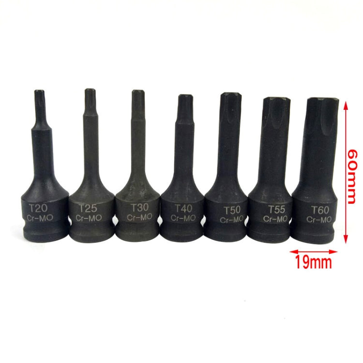 7 PCS / Set 3/8 Inch Pneumatic Pressure Batch Socket Set Tool, Specification: 7089 H Type - Hand Tool Sets by PMC TechLife | Online Shopping South Africa | PMC TechLife | Buy Now Pay Later Mobicred