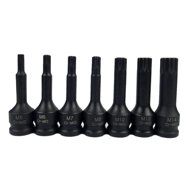 7 PCS / Set 3/8 Inch Pneumatic Pressure Batch Socket Set Tool, Specification: 7092 M Type - Hand Tool Sets by PMC TechLife | Online Shopping South Africa | PMC TechLife | Buy Now Pay Later Mobicred