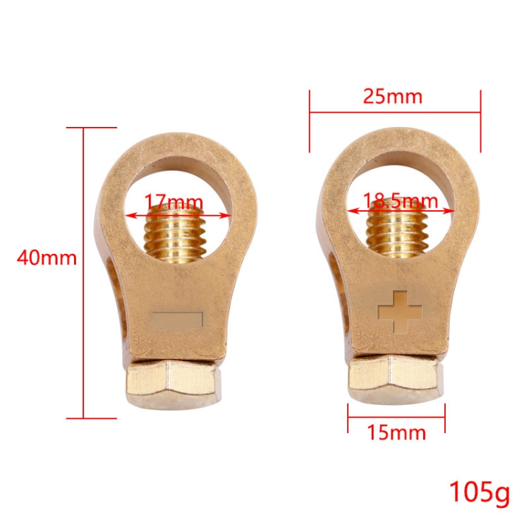 2 Pairs 269 Pure Copper Battery Clip Car Battery Clip(Yellow) - Booster Cable & Clip by PMC TechLife | Online Shopping South Africa | PMC TechLife | Buy Now Pay Later Mobicred