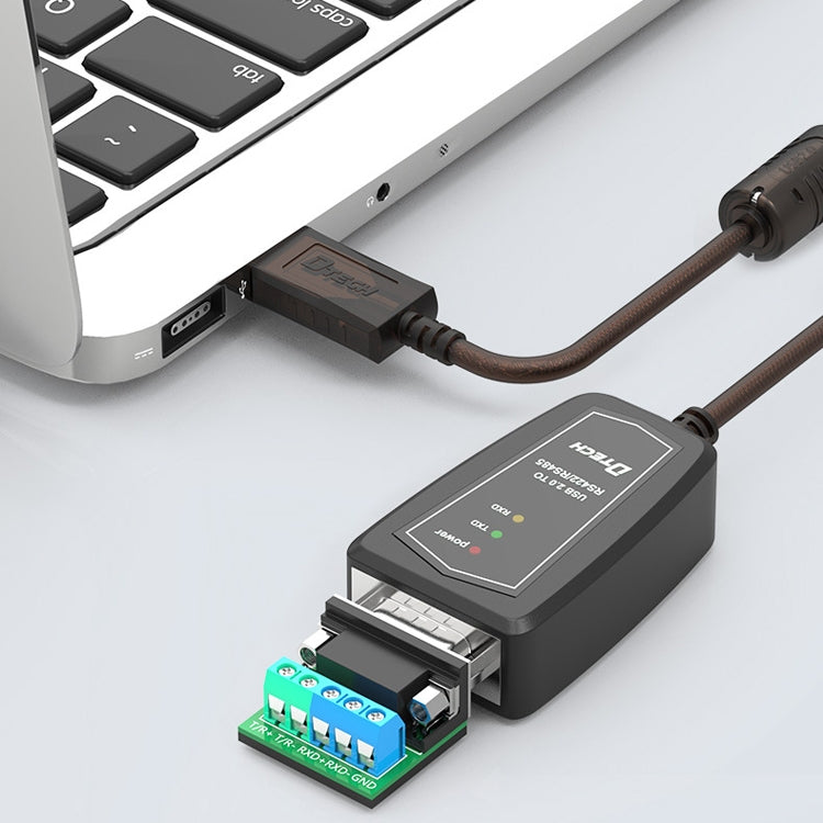 DTECH DT-5019 USB to RS485 / RS422 Conversion Cable, FT232 Chip, Length: 1.5m - free shipping - PMC TechLife - Order now!