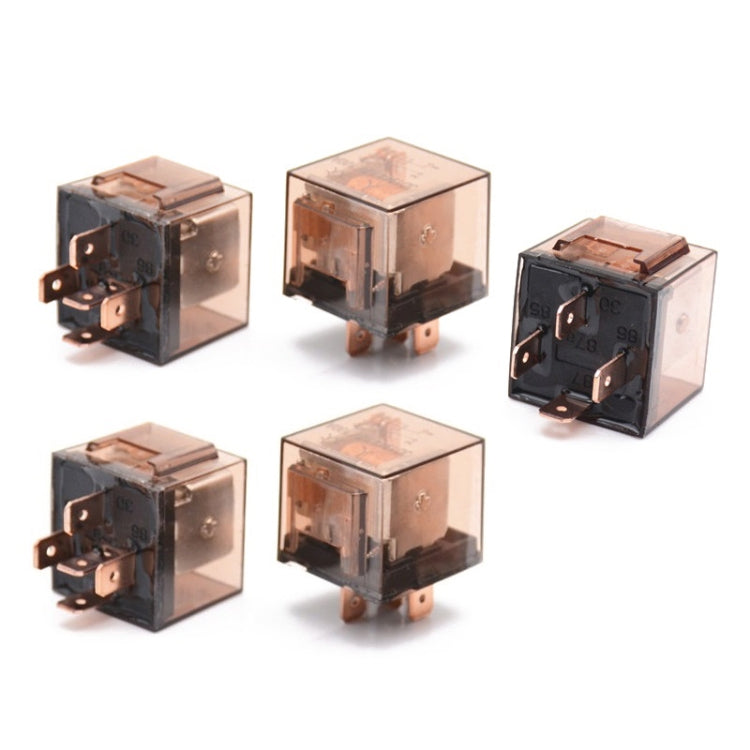 5 PCS 100A Automotive Relay With Indicator Light(24V 5 Plug 100A) - Relays by PMC TechLife | Online Shopping South Africa | PMC TechLife | Buy Now Pay Later Mobicred