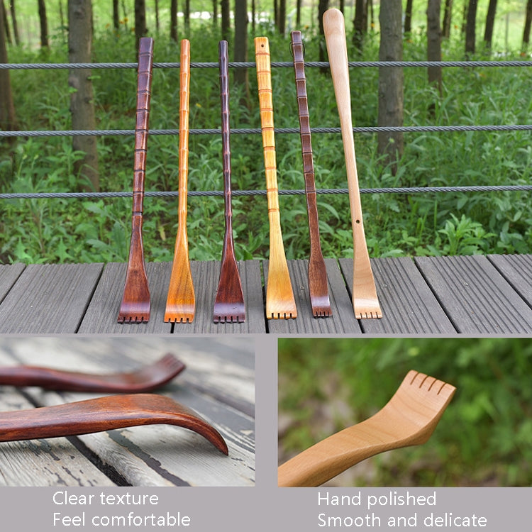 BQR01 Back Scratcher Long Handle Wooden Massage Scratcher, Style: Bamboo Section Nature Color - free shipping - PMC TechLife - Order now!