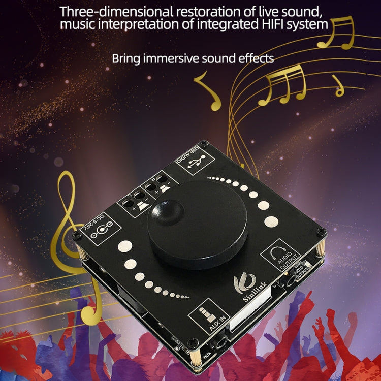 Sinilink AP50H HiFi 2.0 Stereo Bluetooth Digital TPA3116D2 Power Amplifier Board(PCB) - Breadboard / Amplifier Board by PMC TechLife | Online Shopping South Africa | PMC TechLife | Buy Now Pay Later Mobicred