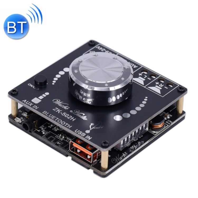 Wuzhi 2.0 Stereo Bluetooth Speaker Power Plate Audio Receiver Module(ZK-502H) - Breadboard / Amplifier Board by PMC Jewellery | Online Shopping South Africa | PMC Jewellery | Buy Now Pay Later Mobicred