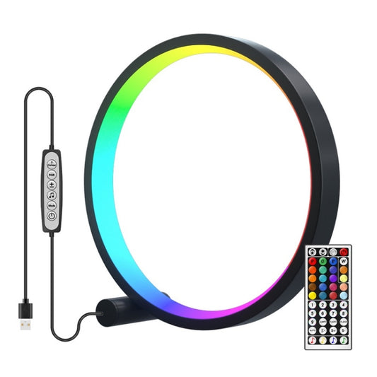 10 inch USB Music Rhythm RGB LED Atmosphere Ring Light - Novelty Lighting by PMC Jewellery | Online Shopping South Africa | PMC Jewellery | Buy Now Pay Later Mobicred