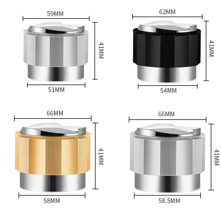 YK33258 Stainless Steel Double-Ended Coffee Cloth Dispenser, Size: 51mm(Black Multilateral Type) - free shipping - PMC TechLife - Order now!