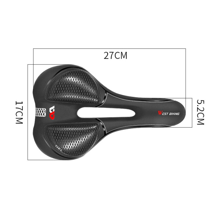 WEST BIKING Bicycle Riding Comfortable Silicone Saddle, Style: Rhombus Annual Wheel (Sponge) - free shipping - PMc TechLife - Order now!