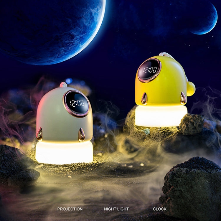 TW-L47 Small Rocket Portable Clock LED Projection Lamp(Yellow) - Novelty Clock by PMc TechLife | Online Shopping South Africa | PMc TechLife | Buy Now Pay Later Mobicred